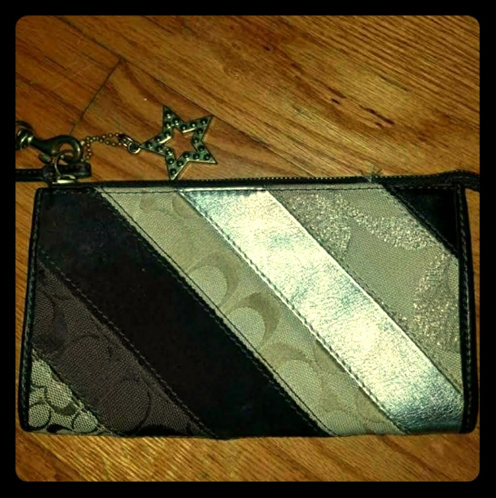 Coach chervon patchwork purse and wallet